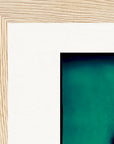 Dancing Cowboy Framed print 15x20 cm / 6x8″ Wood frame corner detail
