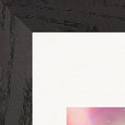 Indigo Sky Framed print 20x25 cm / 8x10″ Black frame corner detail