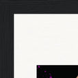 Dancing in Colours Framed print 20x25 cm / 8x10″ Black frame corner detail