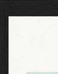 Lacey Leg Framed print 20x25 cm / 8x10″ Black frame corner detail