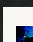 Web of Colours Framed print 20x25 cm / 8x10″ Black frame corner detail