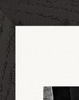 This is Where He Stood Framed print 20x25 cm / 8x10″ Black frame corner detail