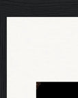 Face It Framed print 20x25 cm / 8x10″ Black frame corner detail