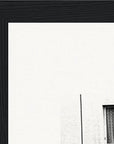 The Urban Matrix Framed print 20x25 cm / 8x10″ Black frame corner detail