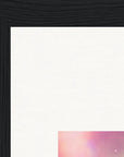 Indigo Sky Framed print 20x25 cm / 8x10″ Black frame corner detail