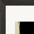 Shadow of Self Framed print 20x25 cm / 8x10″ Black frame corner detail