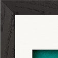 Underwater Flight Framed print 20x25 cm / 8x10″ Black frame corner detail