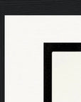 Little Secret Framed print 20x25 cm / 8x10″ Black frame corner detail