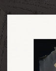 Never too Late Framed print 20x25 cm / 8x10″ Black frame corner detail