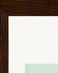 Lacey Leg Framed print 20x25 cm / 8x10″ Dark wood frame corner detail