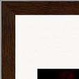 Chromatic Kiss Framed print 20x25 cm / 8x10″ Dark wood frame corner detail