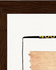 Kiss My Ass Framed print 20x25 cm / 8x10″ Dark wood frame corner detail