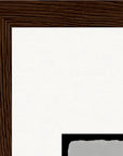 Circle of Life Framed print 20x25 cm / 8x10″ Dark wood frame corner detail