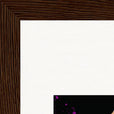 Dancing in Colours Framed print 20x25 cm / 8x10″ Dark wood frame corner detail