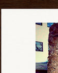 Wash It Framed print 20x25 cm / 8x10″ Dark wood frame corner detail