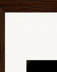 Face It Framed print 20x25 cm / 8x10″ Dark wood frame corner detail