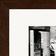 Old Star Framed print 20x25 cm / 8x10″ Dark wood frame corner detail
