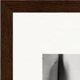 Synch'd Hands Framed print 20x25 cm / 8x10″ Dark wood frame corner detail