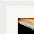 Cosmic Reflections Framed print 20x25 cm / 8x10″ White frame corner detail