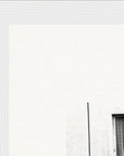 The Urban Matrix Framed print 20x25 cm / 8x10″ White frame corner detail