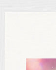 Indigo Sky Framed print 20x25 cm / 8x10″ White frame corner detail