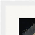 Never too Late Framed print 20x25 cm / 8x10″ White frame corner detail