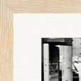 Old Star Framed print 20x25 cm / 8x10″ Wood frame corner detail