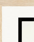 Little Secret Framed print 20x25 cm / 8x10″ Wood frame corner detail