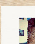 Wash It Framed print 20x25 cm / 8x10″ Wood frame corner detail