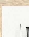 The Urban Matrix Framed print 20x25 cm / 8x10″ Wood frame corner detail