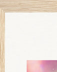 Indigo Sky Framed print 20x25 cm / 8x10″ Wood frame corner detail