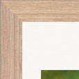 Emerald Storms Framed print 20x25 cm / 8x10″ Wood frame corner detail
