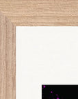 Dancing in Colours Framed print 20x25 cm / 8x10″ Wood frame corner detail