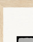 Circle of Life Framed print 20x25 cm / 8x10″ Wood frame corner detail