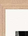 This is Where He Stood Framed print 20x25 cm / 8x10″ Wood frame corner detail