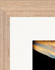 Cosmic Reflections Framed print 20x25 cm / 8x10″ Wood frame corner detail