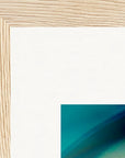 Around and Around Framed print 20x25 cm / 8x10″ Wood frame corner detail