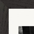This is Where He Stood Framed print 21x29.7 cm / 8x12" Black frame corner detail