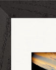 Cosmic Reflections Framed print 21x29.7 cm / 8x12" Black frame corner detail