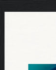 Around and Around Framed print 21x29.7 cm / 8x12" Black frame corner detail