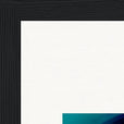 Around and Around Framed print 21x29.7 cm / 8x12" Black frame corner detail