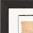 Kiss My Ass Framed print 21x29.7 cm / 8x12" Black frame corner detail