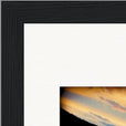 Cosmic Reflections Framed print 21x29.7 cm / 8x12" Black frame corner detail