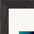 Around and Around Framed print 21x29.7 cm / 8x12" Black frame corner detail