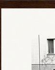 The Urban Matrix Framed print 21x29.7 cm / 8x12" Dark wood frame corner detail