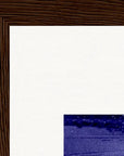The Unwritten Path Framed print 21x29.7 cm / 8x12" Dark wood frame corner detail