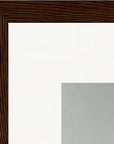 Everyday Hero Framed print 21x29.7 cm / 8x12" Dark wood frame corner detail