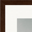 Everyday Hero Framed print 21x29.7 cm / 8x12" Dark wood frame corner detail