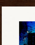 Web of Colours Framed print 21x29.7 cm / 8x12" Dark wood frame corner detail