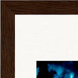 Bubbles and Sky Sticks Framed print 21x29.7 cm / 8x12" Dark wood frame corner detail